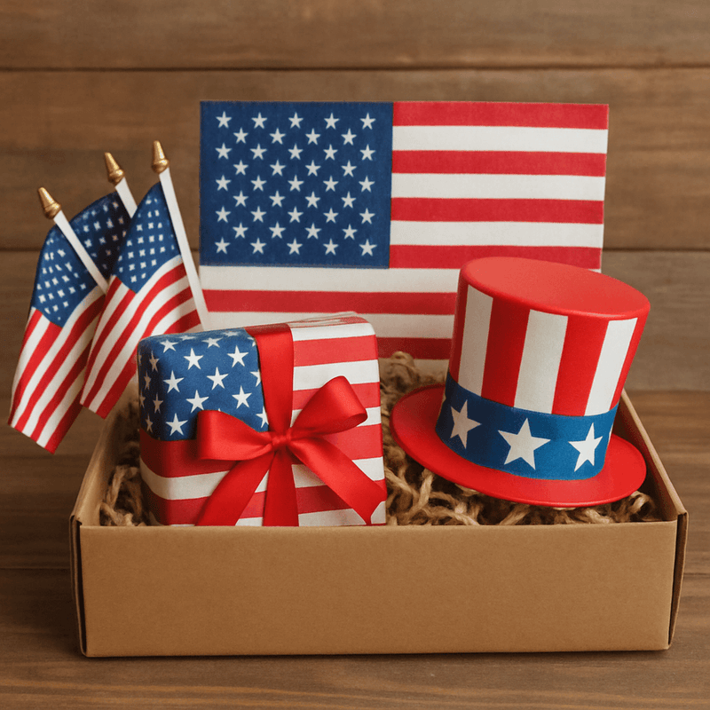 4th of July Gift Ideas Patriotic Gift Boxes for Family Friends