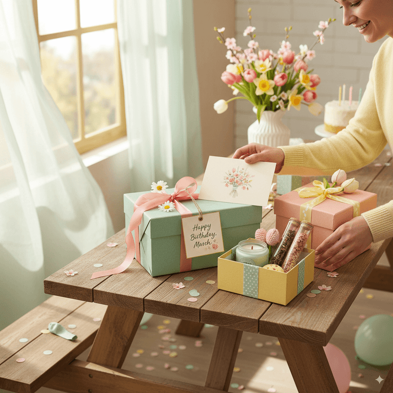 Spring Birthday Gift Ideas Cheerful Gift Boxes for March Celebrations