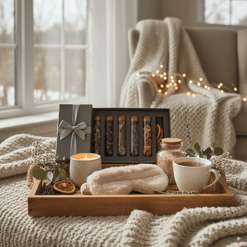Winter Self-care Wellness Gifts Tea Spa Comfort Sets