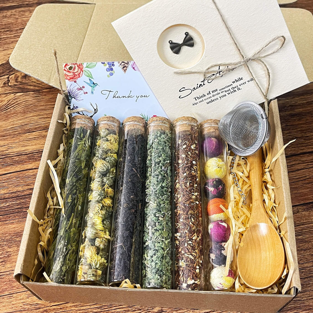 Luxury Tea Sampler Gift Set – 12 Loose Leaf Herbal Teas for Lovers