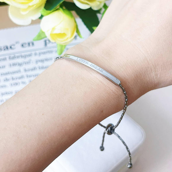 "Lover Dream" Adjustable Bar Bracelet