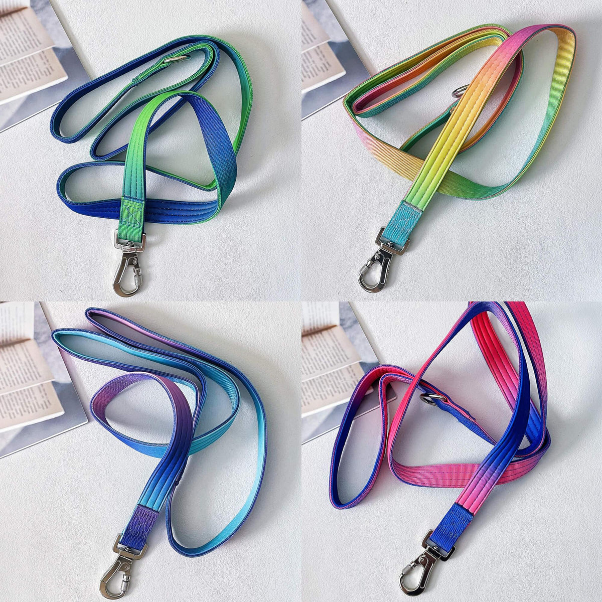 Gradient Anti-Pull Dog Leash & Collar Set – Durable