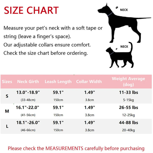 Gradient Anti-Pull Dog Leash & Collar Set – Durable