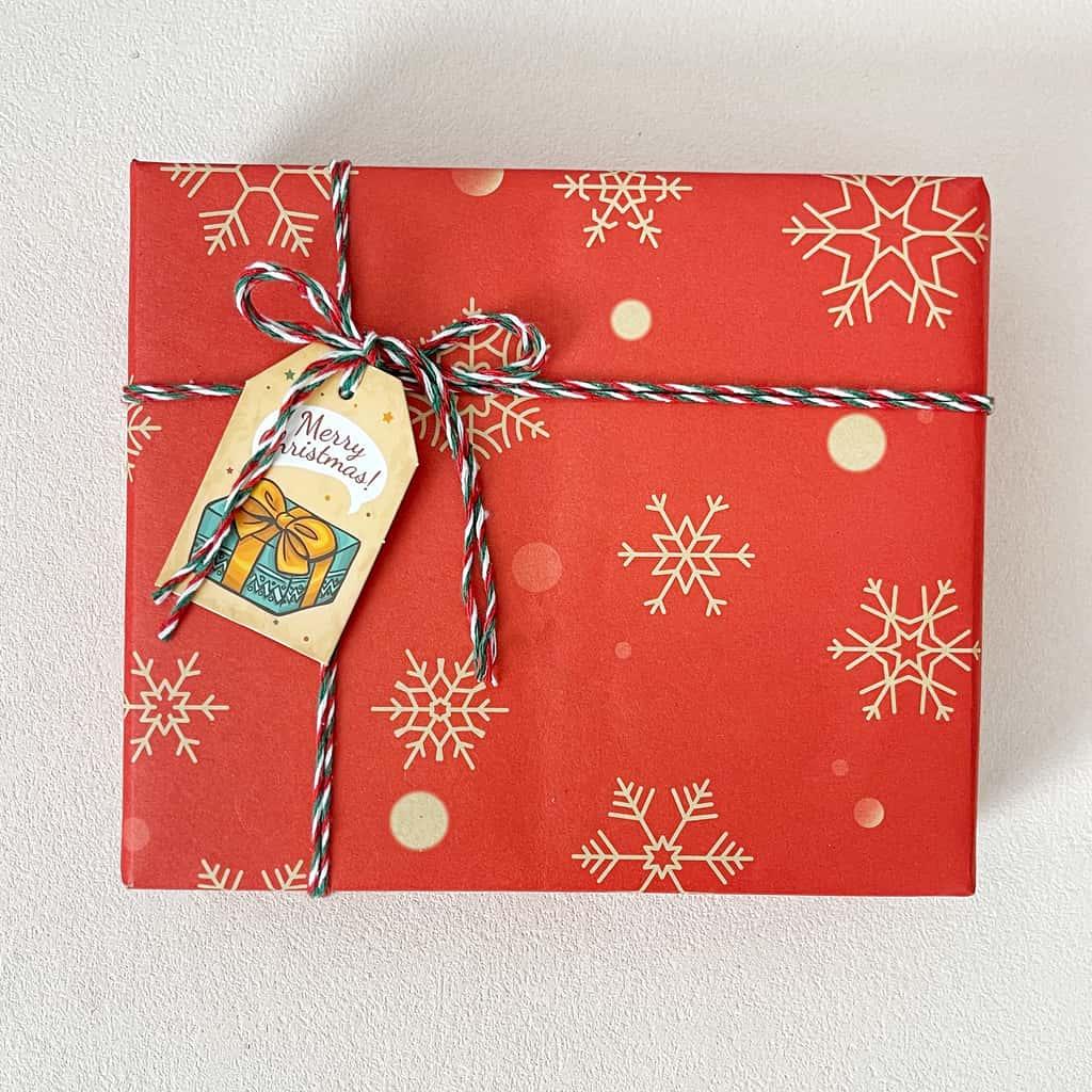 Christmas Gift Wrapping Service | Vintage Reindeer Kraft or Classic Red Snowflake | Ready to Gift