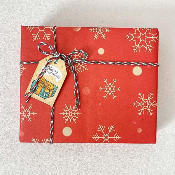 Christmas Gift Wrapping Service | Vintage Reindeer Kraft or Classic Red Snowflake | Ready to Gift