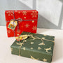 Christmas Gift Wrapping Service | Vintage Reindeer Kraft or Classic Red Snowflake | Ready to Gift
