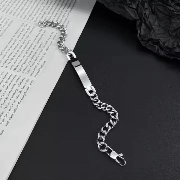 Engravable Classic ID Bracelet For Men