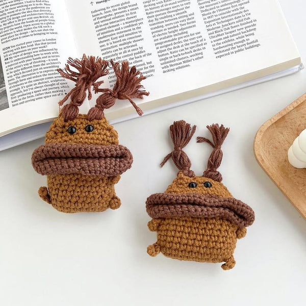 Quirky Knitted Monster AirPods Case