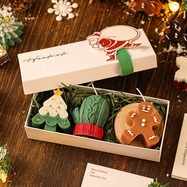 Handmade Holiday Cheer Votive Candle Set