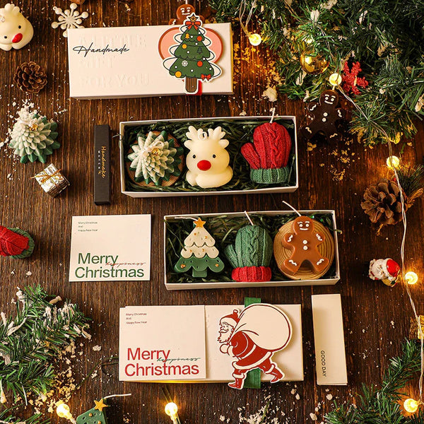 Handmade Holiday Cheer Votive Candle Set