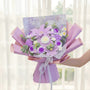 Handmade Crochet Flower Bouquet, Everlasting Knitted Blooms Gift for Her