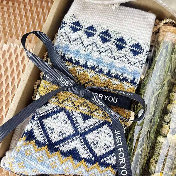 Personalized Tea Gift Box | Engraved Bracelet, Cozy Care Package