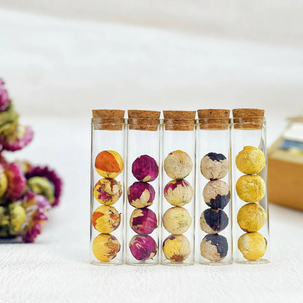 Blooming Tea Gift Set – 10 Flavors of Handcrafted Tea Flower Balls