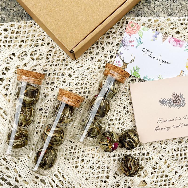 Blooming Tea Balls – Jasmine, Rose & Chrysanthemum Handcrafted Set