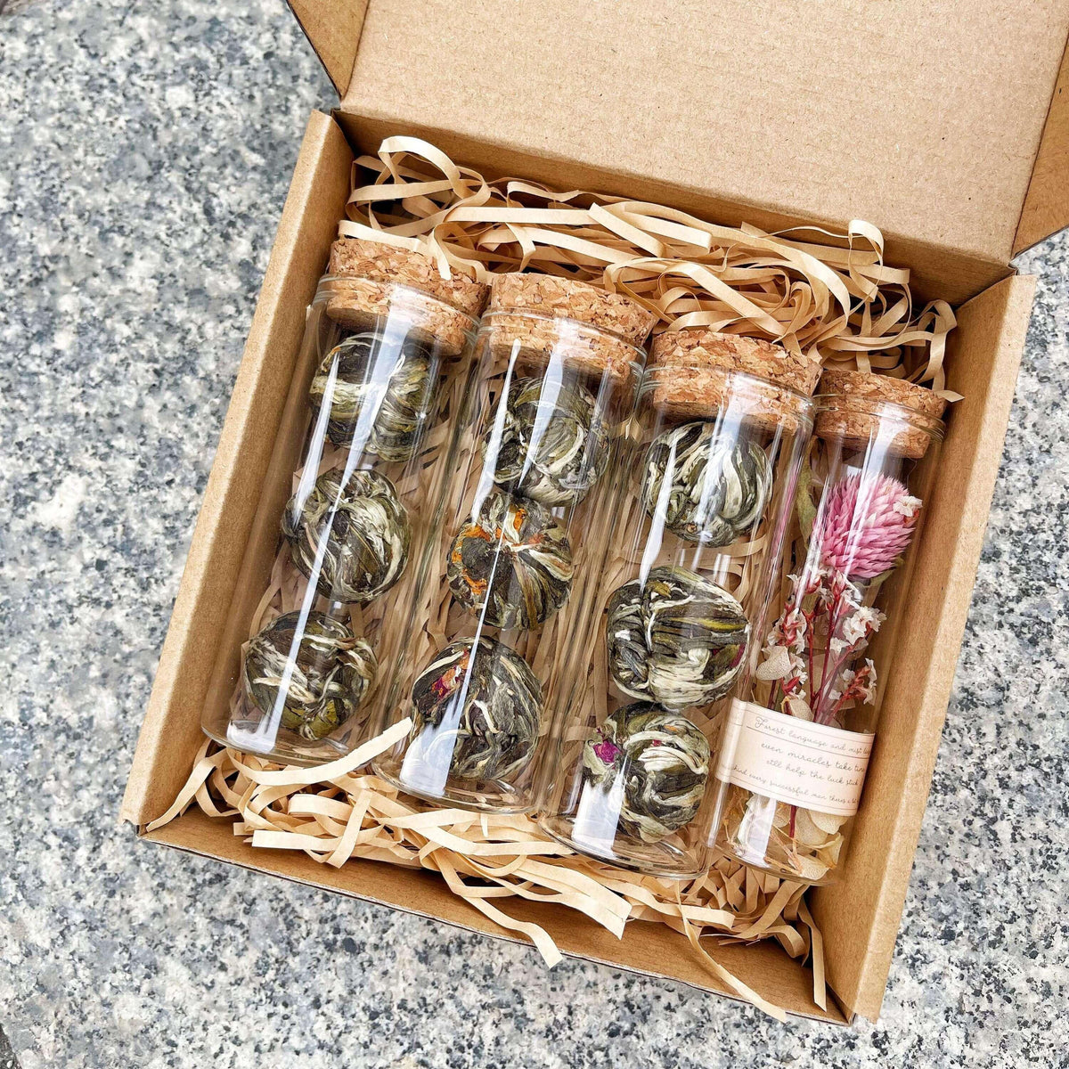 Blooming Tea Balls – Jasmine, Rose & Chrysanthemum Handcrafted Set