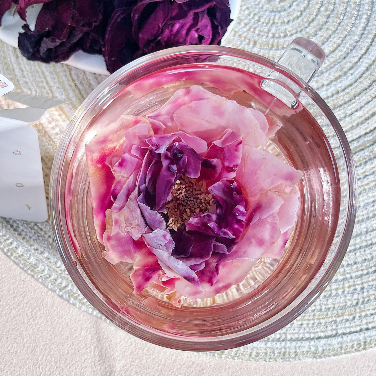 Freeze-Dried Rose Petals – Edible Burgundy Tea & Bath Flowers