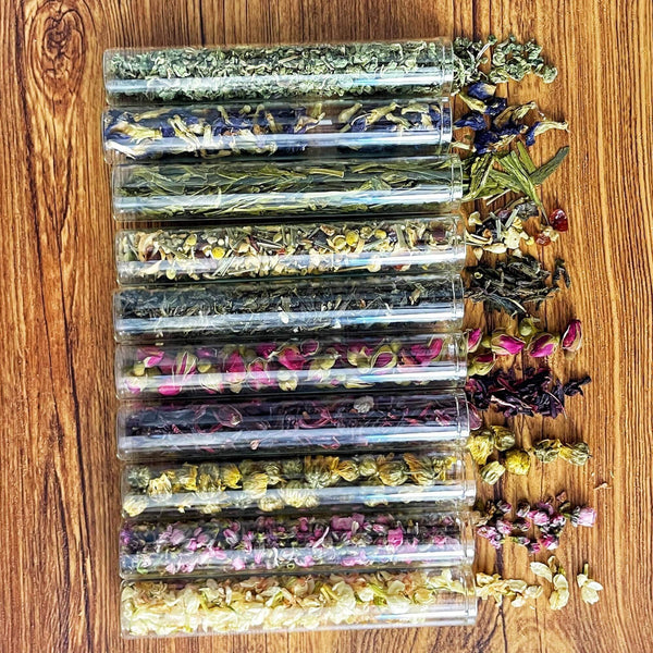 Botanical Blooming Tea Gift Set – Herbal Infusions Sampler for Occasions