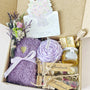 Relaxation Gift Box – Floral Tea, Honey, Candle & Cozy Socks